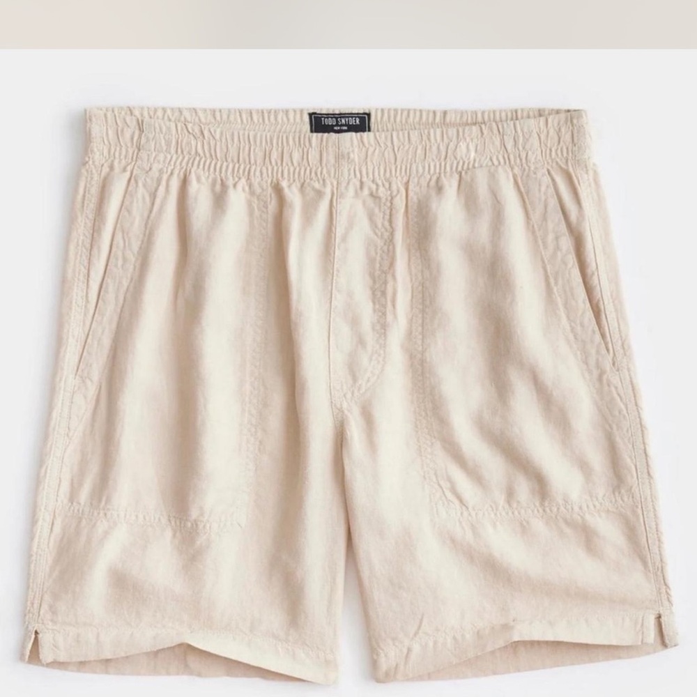 NWT Todd Snyder Linen Shorts 7” Inseam Sz. L